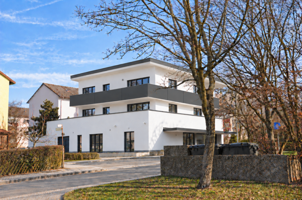 Umplanung eines Supermarkts zu einem Fünffamilienhaus – Ansicht